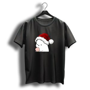 Santa Hat Ice Cream Bear Christmas Cutie T Shirt