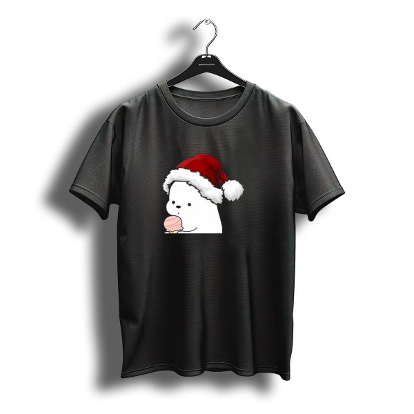 Santa Hat Ice Cream Bear Christmas Cutie T Shirt t shirt 1