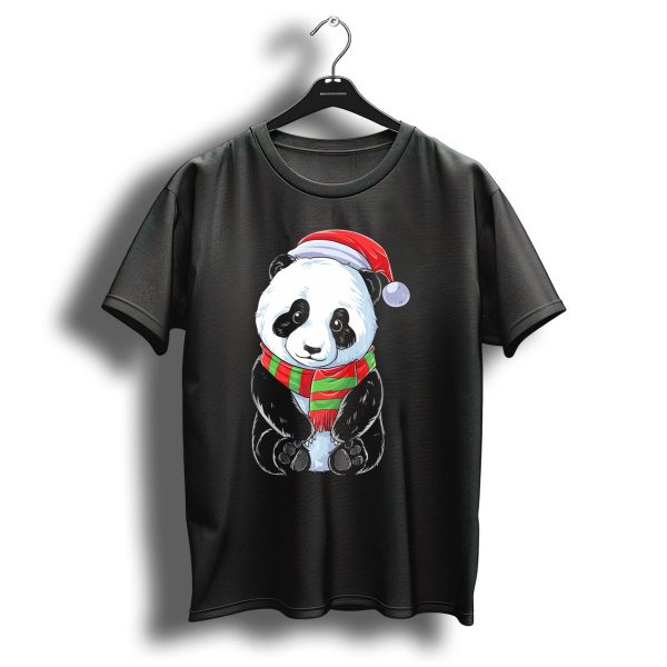 Santa Hat Panda Christmas T Shirt 1 t shirt 1