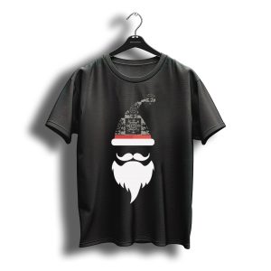 Santa Hats Moustache And Beards Christmas Me Fun Holiday T-Shirt