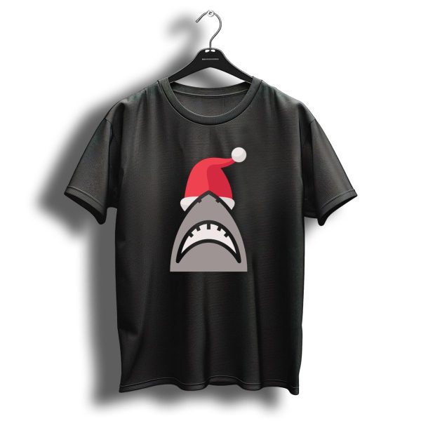 Santa Jaws Christmas Shark Wearing Santa Hat T Shirt 1 t shirt 1