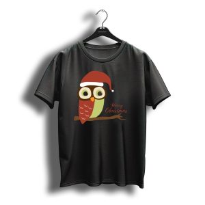 Santa Owl Merry Christmas T-Shirt