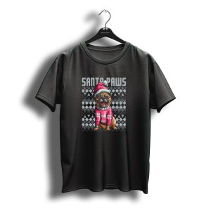 Santa Paws Pug Ugly Christmas Family Matching Sant Claus T-Shirt