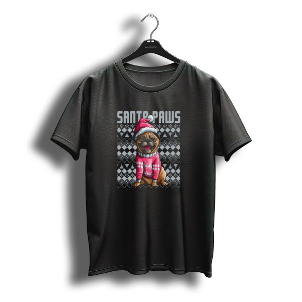 Santa Paws Pug Ugly Christmas Family Matching Sant Claus T Shirt t shirt 1