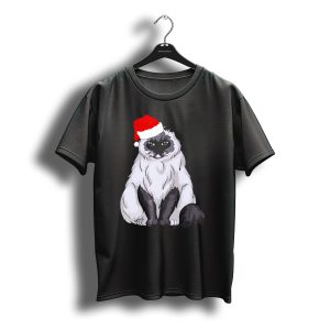 Santa Ragdoll Cat Christmas Holiday T-Shirt
