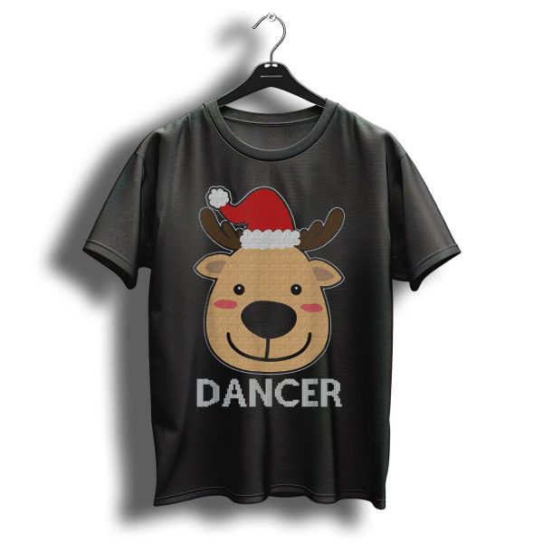 Santa Reindeer Dancer Ugly Christmas T Shirt 1 t shirt 1