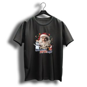 Santa Seasons Peteings Christmas Polar Bear Nyc Holiday T Shirt