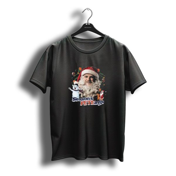 Santa Seasons Peteings Christmas Polar Bear Nyc Holiday T Shirt t shirt 1