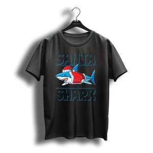 Santa Shark Christmas Family Matching Sharkmas Wv T-Shirt