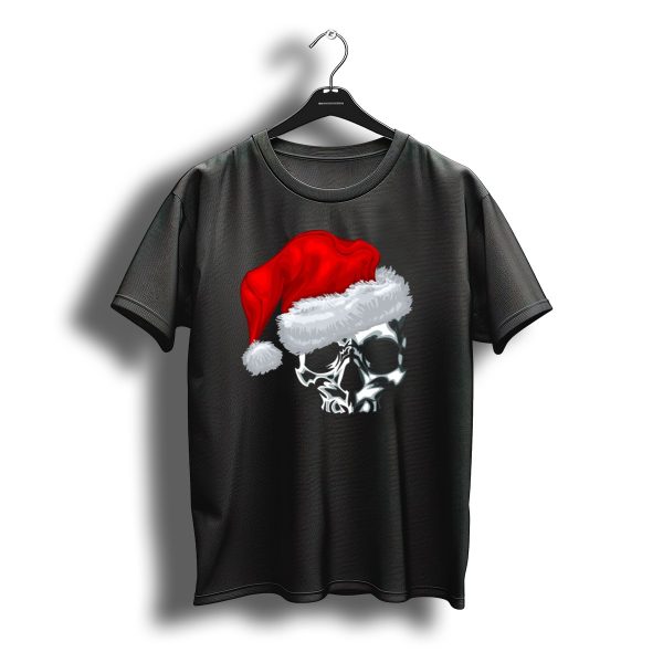 Santa Skull Christmas Hat T Shirt t shirt 1