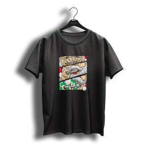 Santa Smoking Weed Joint Cannabis Christmas T-Shirt