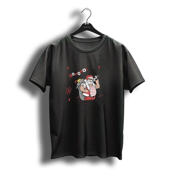 Santa Tricks With Ho Ho Ho Christmas T Shirt t shirt 1