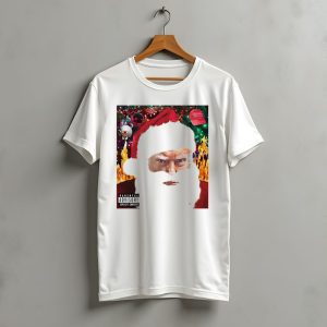 Santa Trump Make America Great Again Christmas Parental Explicit Content T-Shirt