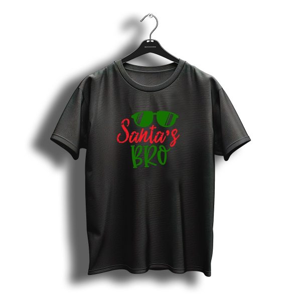 Santas Bro Green Sunglasses Christmas T Shirt t shirt 1