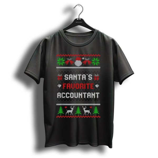 Santas Favorite Accountant Funny Christmas Holiday Festive Santas T Shirt 1 t shirt 1