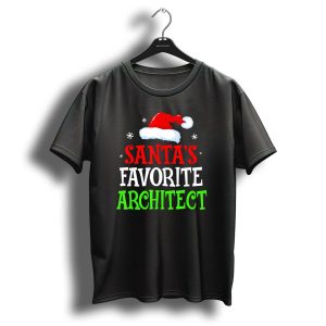 Santas Favorite Architect Christmas Holiday Santa Hat T Shirt