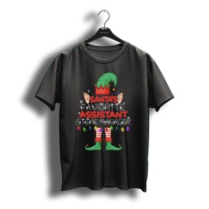 Santa'S Favorite Assistant Store Manager Christmas Elf T-Shirt