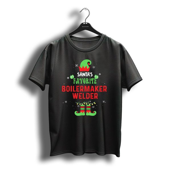 Santas Favorite Boilermaker Welder Christmas Elf T Shirt t shirt 1