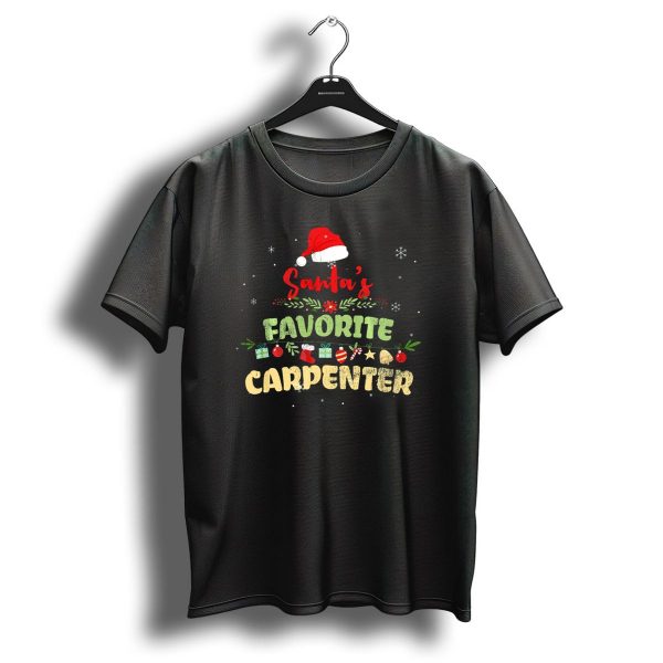 Santas Favorite Carpenter Festive Christmas T Shirt 1 t shirt 1