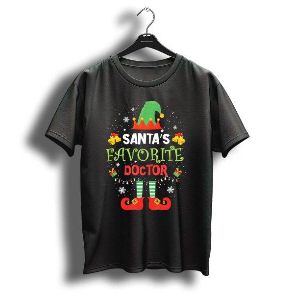 Santas Favorite Doctor Elf Christmas Shirt Holiday Fun T Shirt 1 t shirt 1