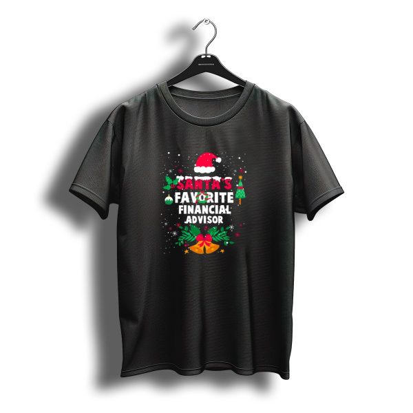 Santas Favorite Financial Advisor Christmas Bells And Holiday Decor T Shirt t shirt 1