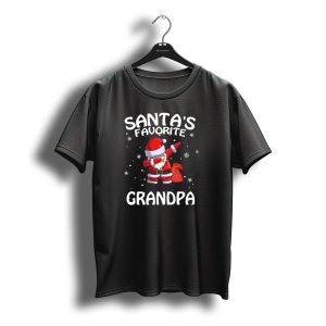Santa'S Favorite Grandpa Dab Dance Christmas Snowflakes T-Shirt