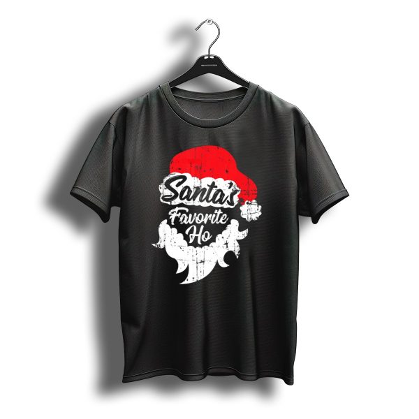 Santas Favorite Ho Christmas Beard And Hat T Shirt t shirt 1