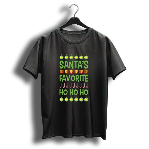 Santas Favorite Ho Ho Ho Ugly Christmas Vintage Retro For Sister T Shirt 1 t shirt 1