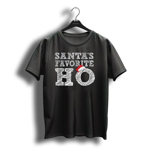 Santas Favorite Ho Santa Hat Christmas Humor T Shirt t shirt 1