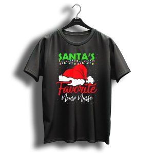 Santas Favorite Neuro Nurse Merry Christmas T-Shirt