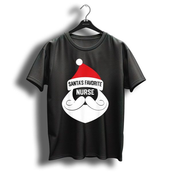 Santas Favorite Nurse Christmas Nurse Gift T Shirt 1 t shirt 1