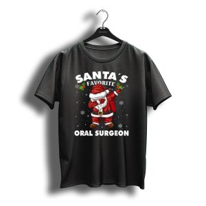 Santa'S Favorite Oral Surgeon Dab Christmas Snowflakes T-Shirt