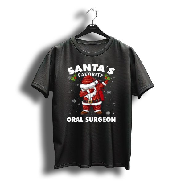 Santas Favorite Oral Surgeon Dab Christmas Snowflakes T Shirt t shirt 1