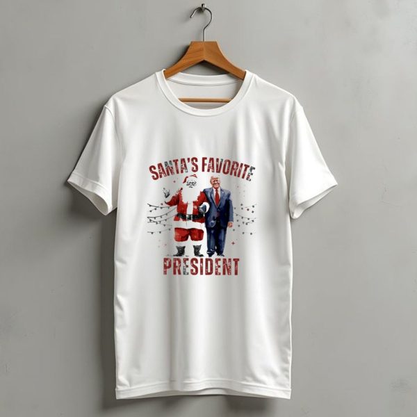 Santas Favorite President Merry Christmas Trump T Shirt 1 t shirt 1