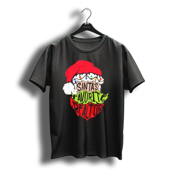 Santas Favorite Realtor Christmas Santa T Shirt t shirt 1