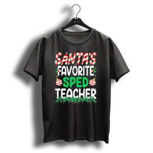Santas Favorite Sped Teacher Christmas T-Shirt