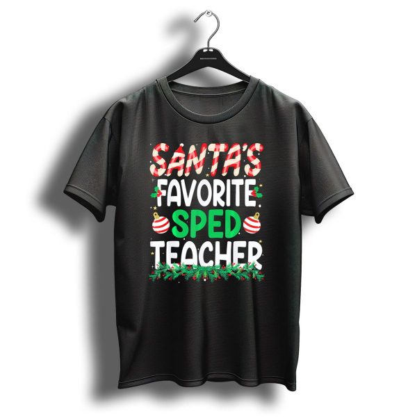 Santas Favorite Sped Teacher Christmas T Shirt 1 t shirt 1