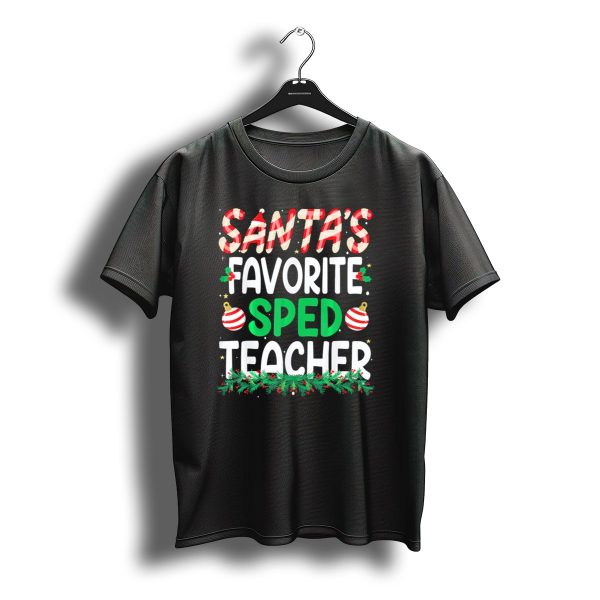 Santas Favorite Sped Teacher Christmas T Shirt t shirt 1