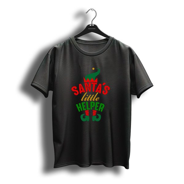 Santas Little Helper Christmas Elf Hat And Shoes T Shirt t shirt 1