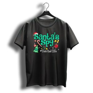 Santas Spy Teacherlife Christmas Icons T-Shirt