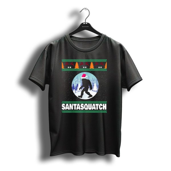 Santasquatch Bigfoot Christmas T Shirt t shirt 1