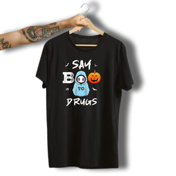 Say Boo To Drugs Halloween Hoodie Ghost Pumpkin T Shirt t shirt 1