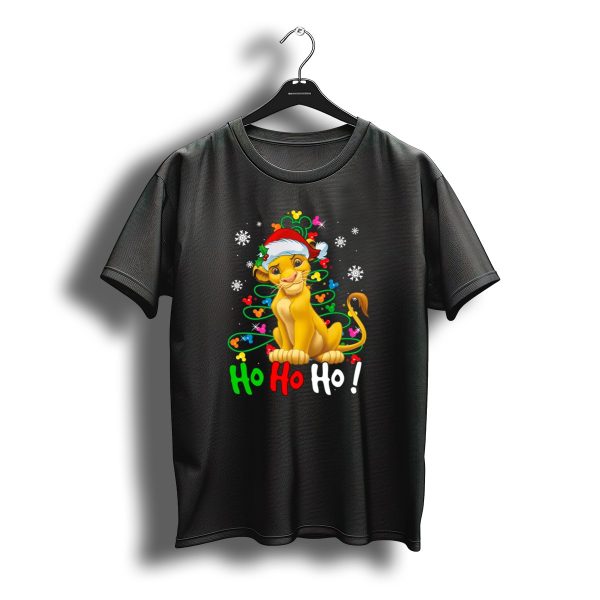 Sb Tree Hhh Christmas Ho Ho Ho Lion Santa Hat T Shirt t shirt 1