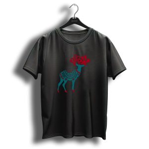 Scandinavian Christmas Reindeer Nordic Folk T Shirt