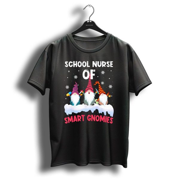 School Nurse Of Smart Gnomies With Christmas Snowflakes And Cute Winter Gnomes T Shirt 1 t shirt 1