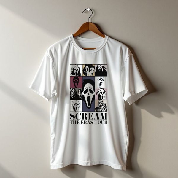 Scream Ghost Face The Eras Tour Halloween Multicolor Pop T Shirt t shirt 1