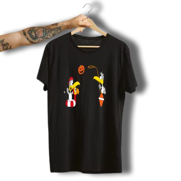 Seagulls Pirates Play Basketball With Pumpkin Halloween T Shirt t shirt 1
