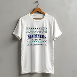 Seattle Mariners Christmas In July 2024 Festive Baseball Holiday T Shirt 1
