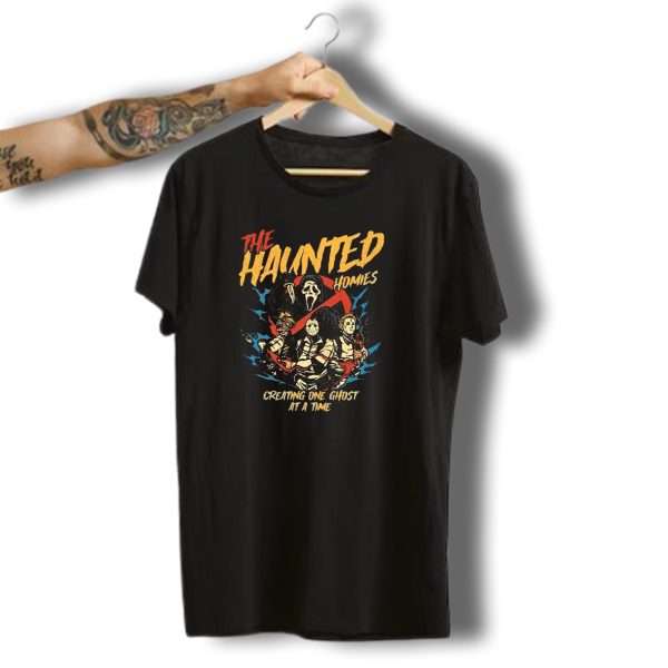 Sendit Society Creating One Ghost At A Time The Haunted Homies Halloween T Shirt t shirt 1