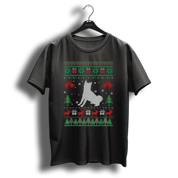 Shiba Inu Ugly Christmas Sweater Pattern With Reindeer And Gifts T Shirt 1 t shirt 1